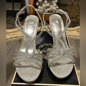 I. miller silver glitter size 10 women’s high heels